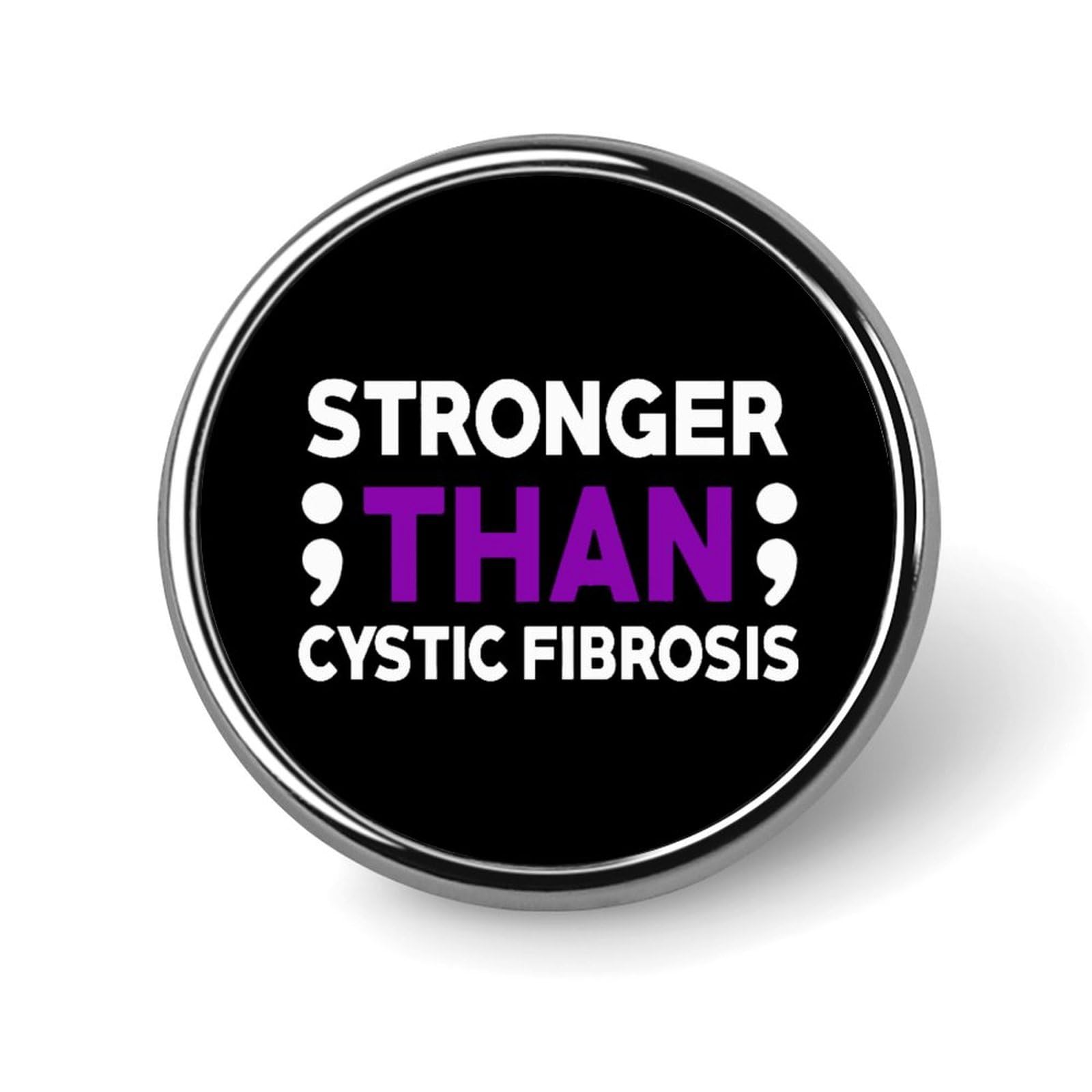 Cystic Fibrosis Awareness Pins Round Buttons Brooches Enamel Lapel Pin Party Supplies Decor Badges for Hats Clothes Bags