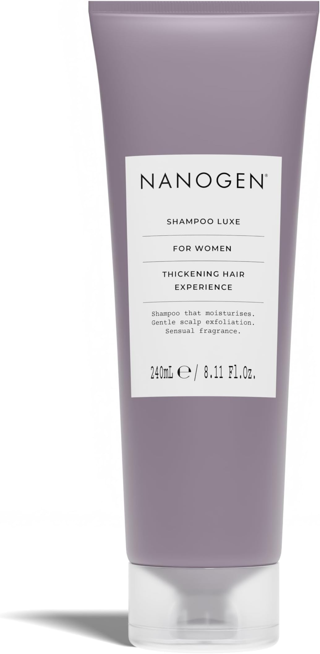 Nanogen Thickening Luxe Shampoo for Women 240ml - Conditioning shampoo, deep cleansing with Salicylic acid and Hair Growth Ingredients to encourage hair growth. Can use with Minoxidil treatment.