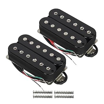 エレキギターピックアップ 2個セット Amazon.co.jp: Yibuy 1 Set of 2 ブラック+クリーム