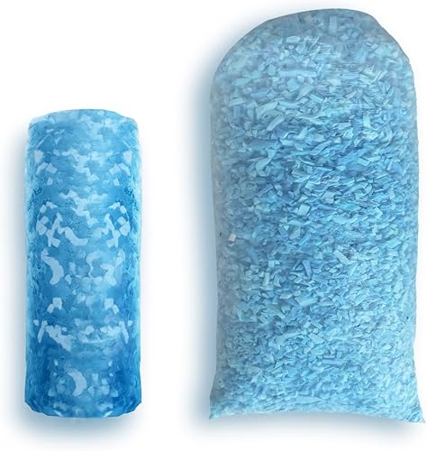 Miniatura 2 de Relleno de puf de 10 libras, relleno de espuma viscoelástica triturada, relleno de puf suave de alta calidad, espuma viscoelástica 100% real para
