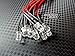 Boesch Built Qty 10- LED Lights- 3mm, 5mm, 8mm, 10mm pre wired 12 volt leds- 12V White, Red, Blue, Orange, Green (5mm, Red)