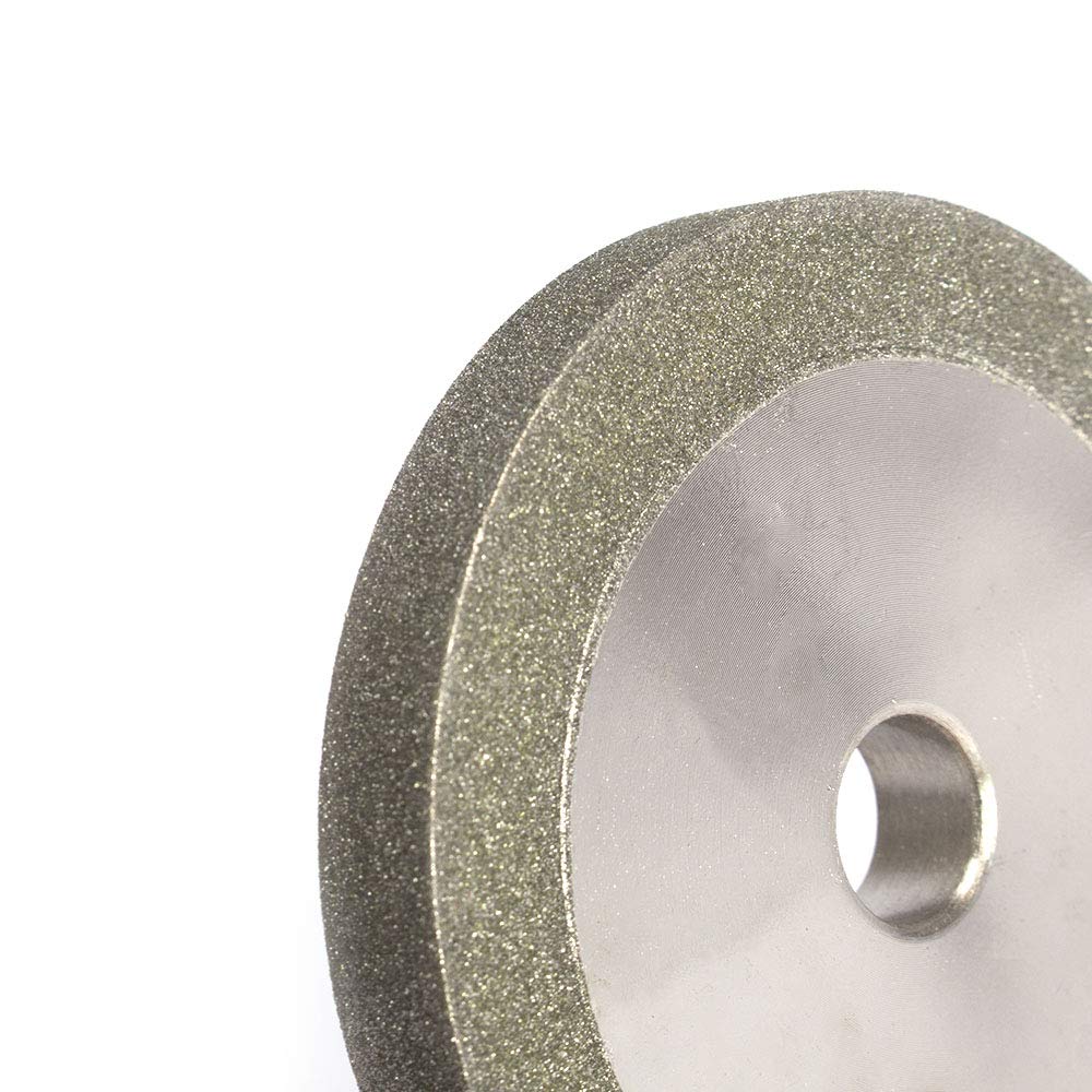 3 Inch Flat Shape Diamond Grinding Wheel 150 Grit 1/2" Bore for Grinder Cutter Grinding Metal Hard Alloy Glass Tiles Ceramics (78x12.7x10x10mm)