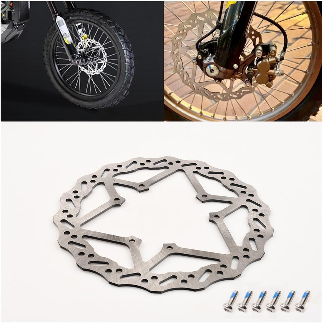 Fit For SUR-RON Ultra Bee Front Rear Disc Brake Parts 6 Hole 240mm For Surron UltraBee Electric Cross-country Bike