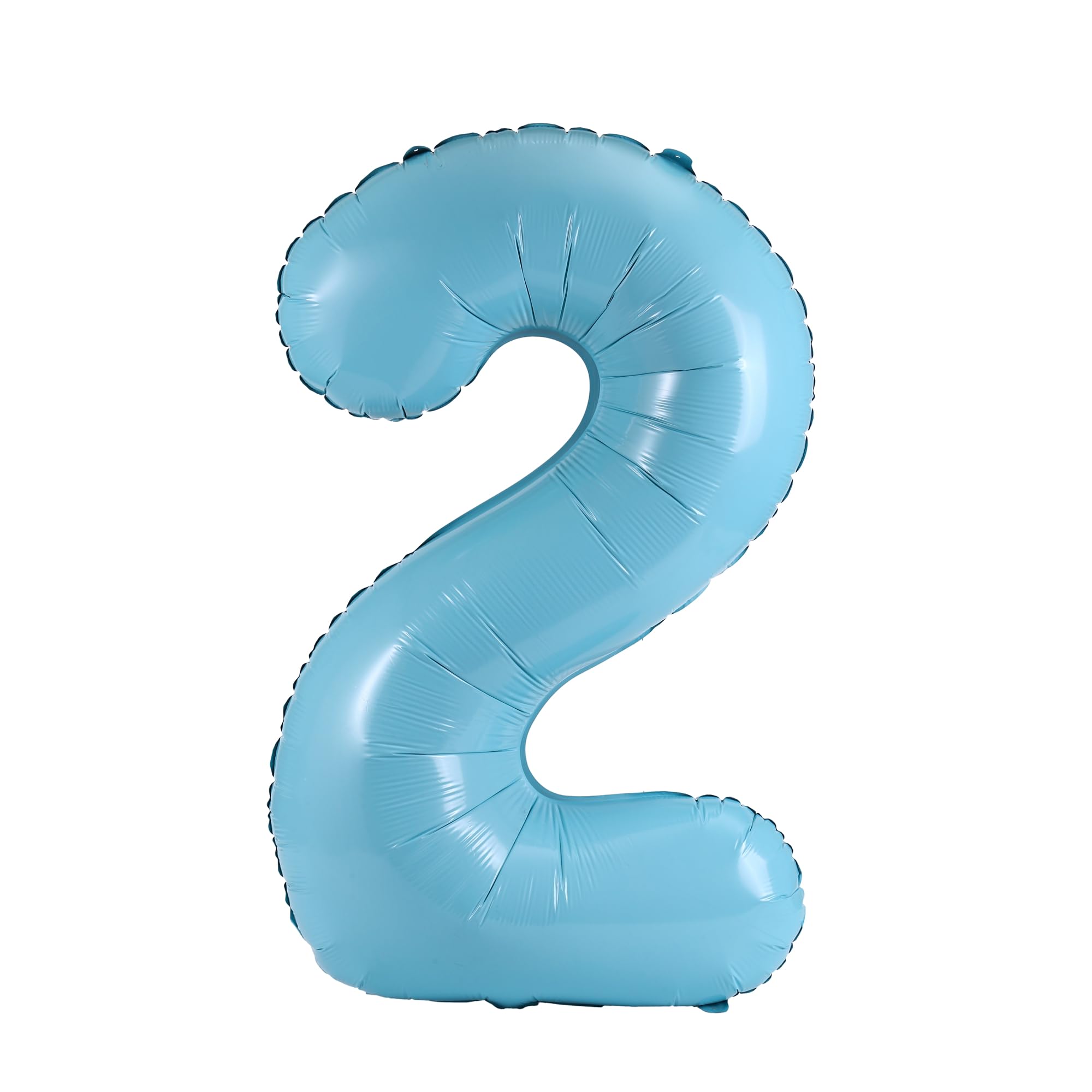 YPSelected 32 Inch Large Foil Helium Number Balloon Birthday Wedding Party 0-9 (Baby Blue, 2)