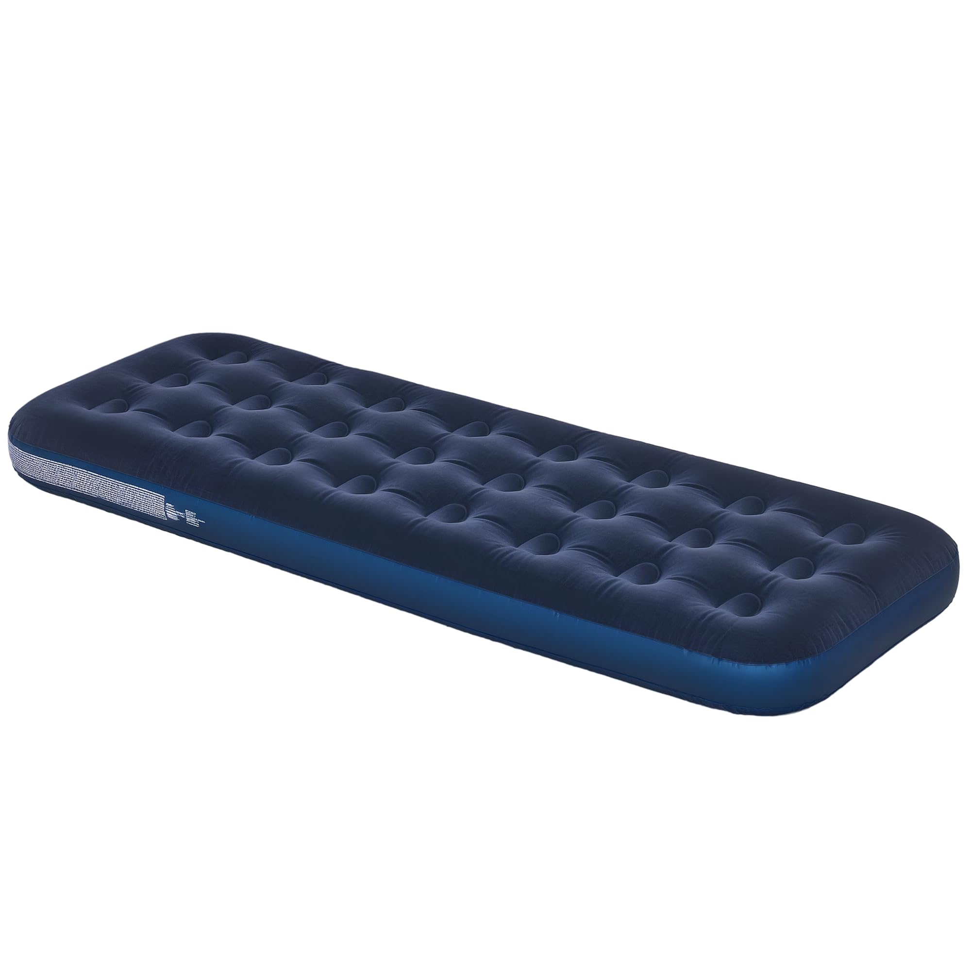 Outsunny Blue Single Air Mattress Portable Air Bed With Flocked Surface