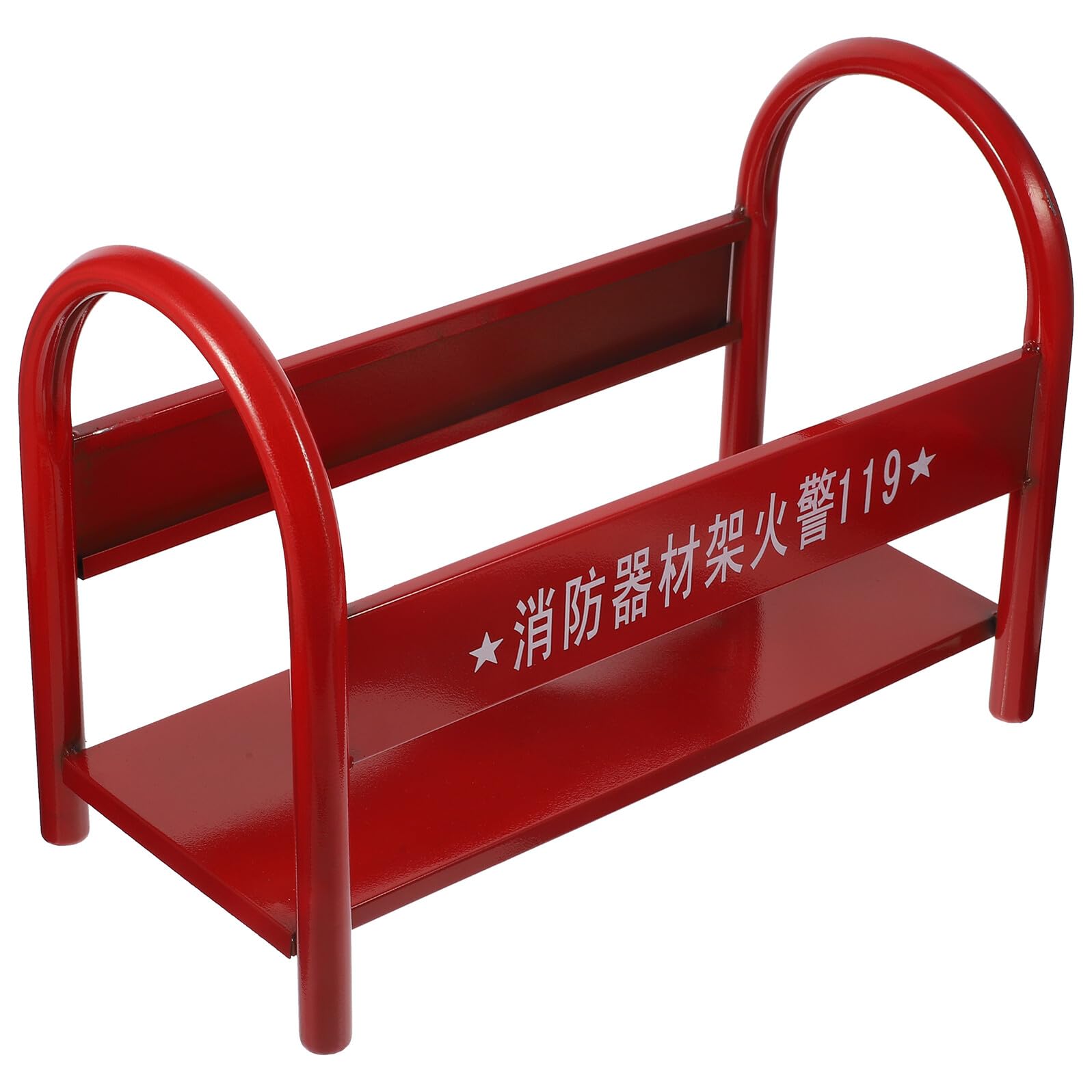 FRCOLOR Soporte Metálico Rojo para Extintor de Incendios de 2-4 Kg Estante Resistente para Almacenamiento Seguro Hogares Oficinas y Comercios