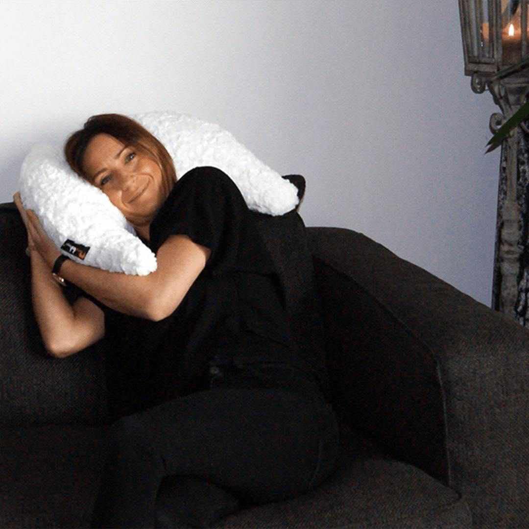 Flügelkissen, Grace (S) Naboa - Bezug und Füllung. Dekokissen vom Designer, Ergonomisches Kissen, Nackenkissen, Lendenwirbelkissen, Lesekissen, Kuschelkissen