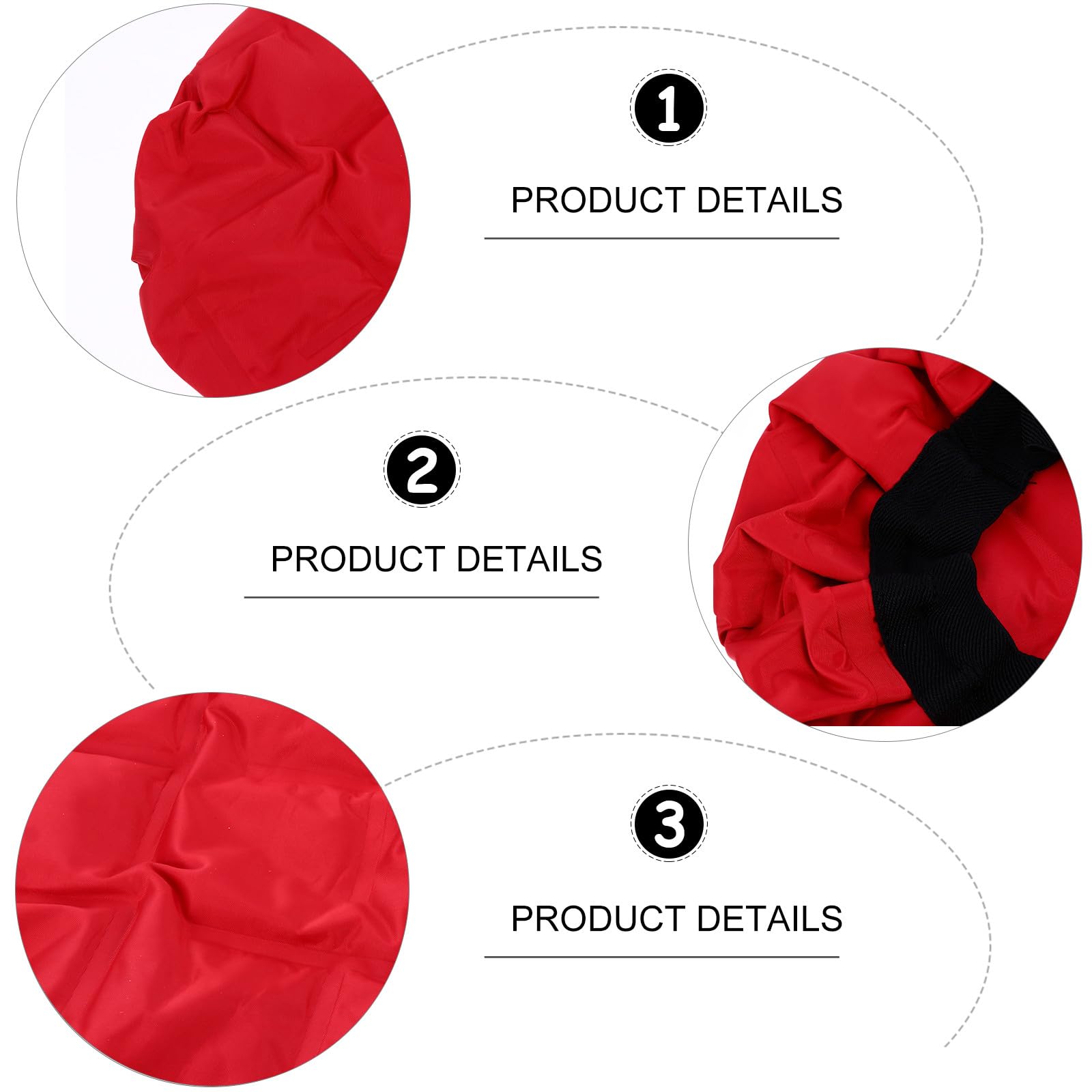 STOBAZA Gorro Térmico para Hidratación Profunda Calentado en Microondas y Acondicionamiento Capilar Profesional para Cabello Gel y Tejido Rojo en Peluquería