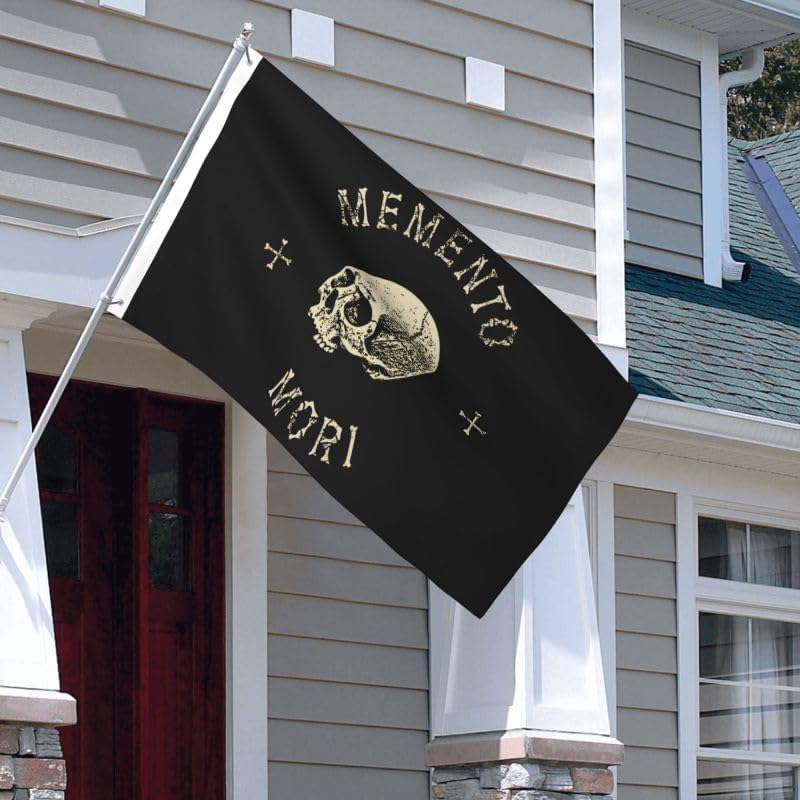 Memento- Mori-Skull FLAG 2X3 Double-Sided Printing-Garden Flag Car Flag-Wall Flags-Banners for Outdoor