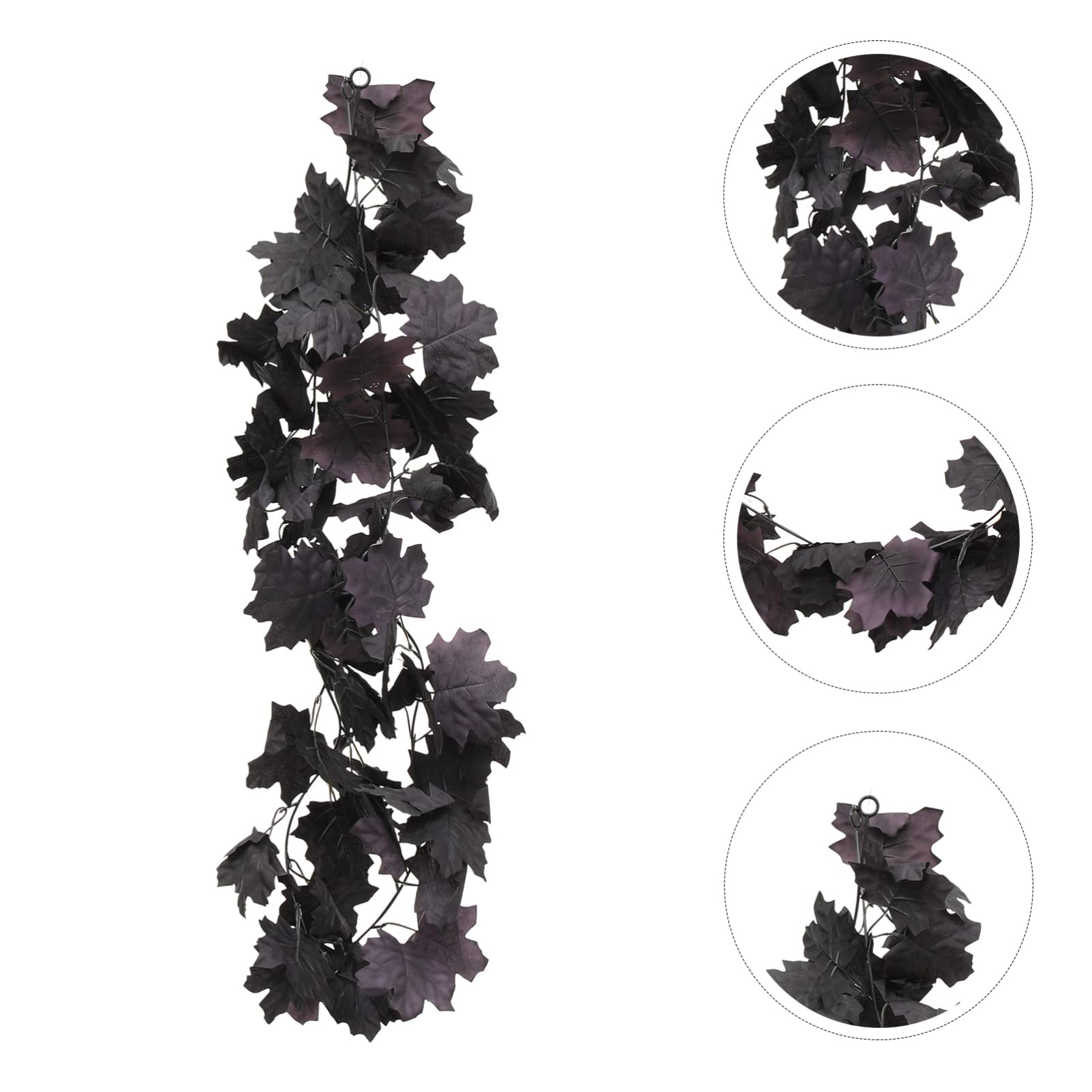 DECHOUS 3sätze Titel Künstliche Ahornblätter Girlande Dekorative Wandhängende Für Halloween Und Indoor Pflanzen Deko Pflegeleichtes Kunstpflanzen-Accessoire