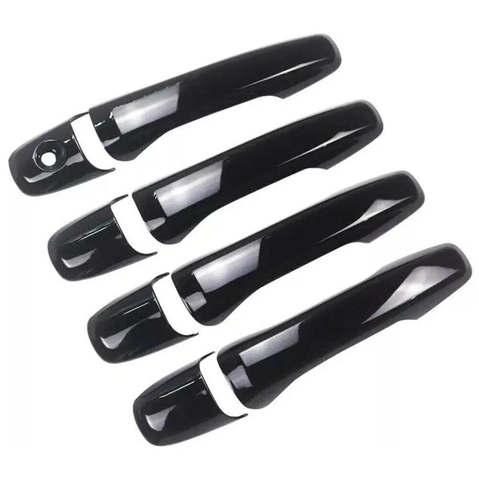 KJHOPY Car Door Handle Cover Stickers Decorative Strips Protective Accessories for Ford for Explorer 2011-2019(Style 1)