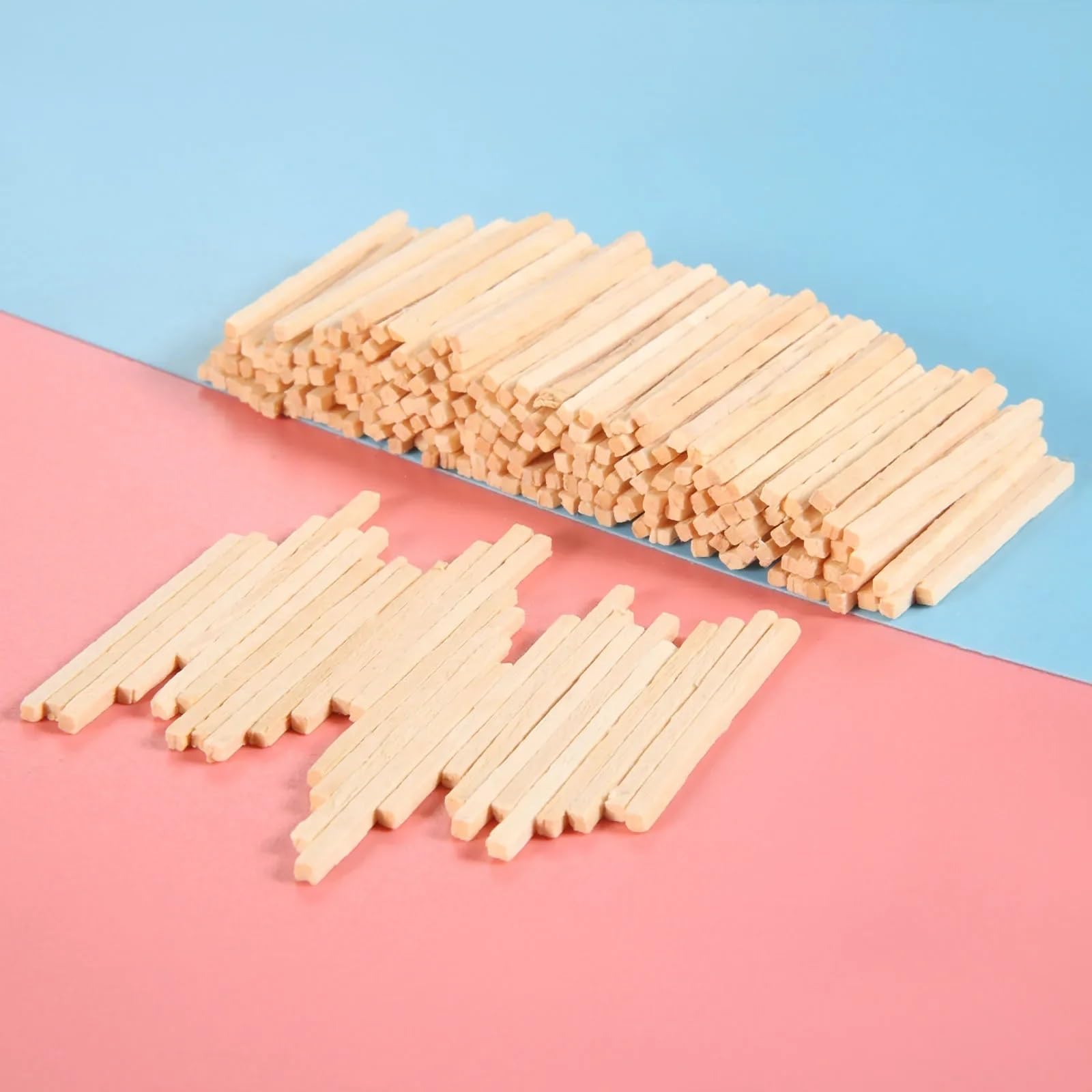 ręcznie wykonane kije， Drewniane patyczki, zapałki, naturalne puzzle, majsterkowanie, matematyka, nauczanie, edukacja, narzędzia do nauki(500pcs)