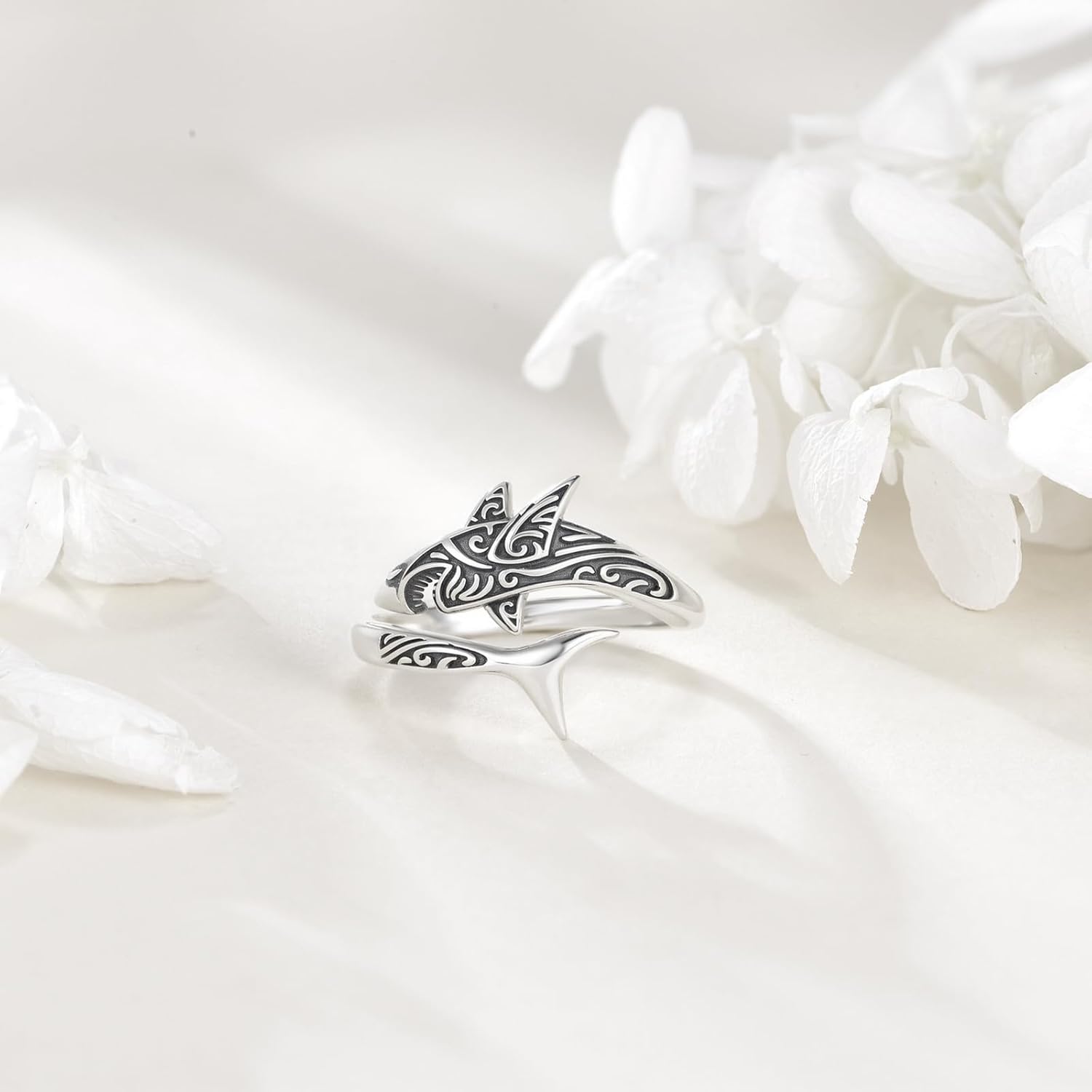 Cat/Octopus Adjustable Spoon Rings Sterling Silver Rings Jewelry Gifts for Women