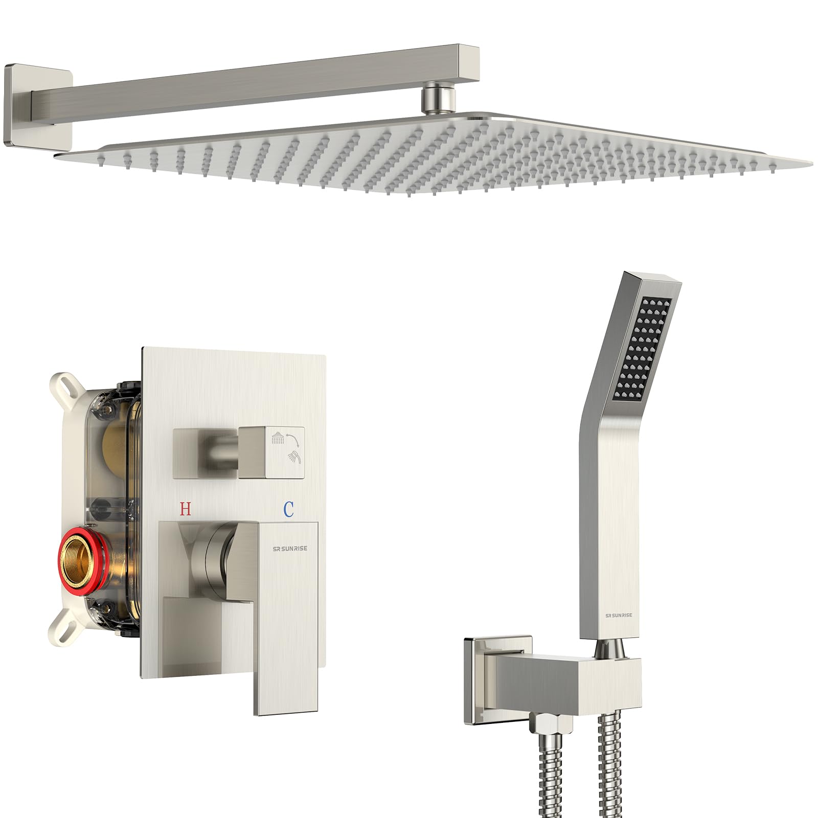 SR SUN RISE 16 Inch Rain Shower System