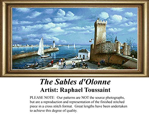 The Sables d'Olonne, Vintage Counted Cross Stitch Pattern (Pattern Only, You Provide The Floss and Fabric)
