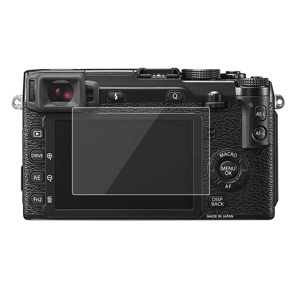 Screen Protector for fuji X-E2/X-E2S Digital camera, 0.25mm 9H Hardness Tempered Glass Film for XE2 XE2S camera - Bubble Free& Anti-Scratch&Anti-Finger Print (2 Pack)