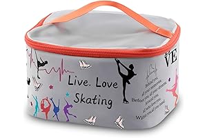 PXTIDY Figure Skating Makeup Case: Live Love Ice Skating