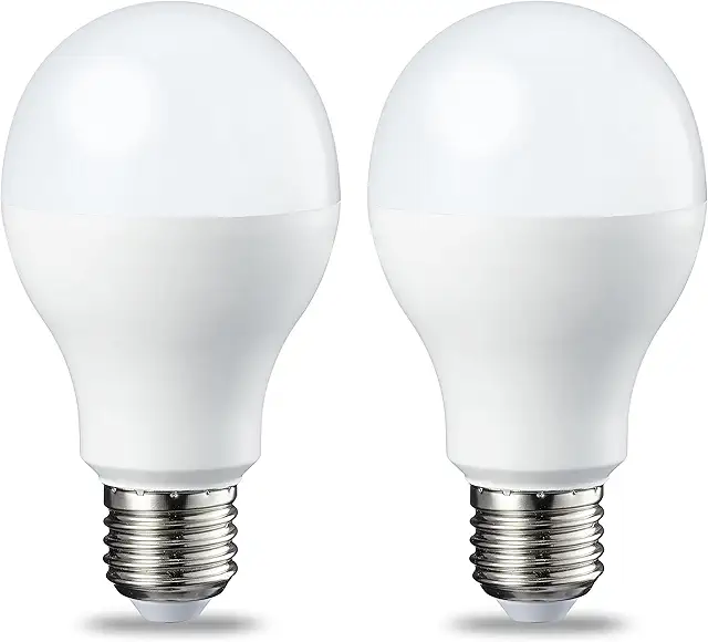 Bombilla LED E27 Amazon Basics 13W, Blanco Frío, Paquete de 2
