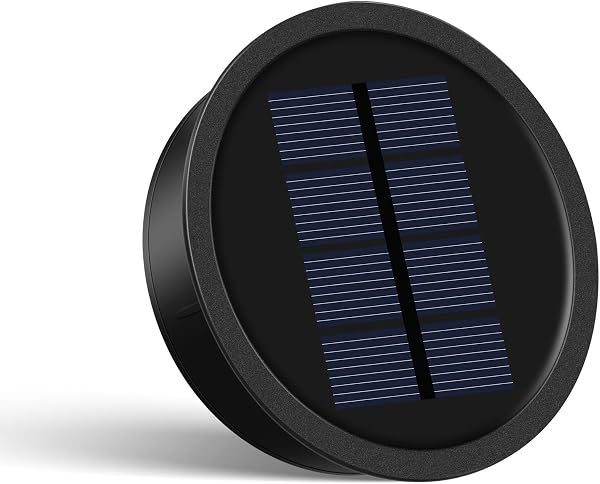 JOYCREATOR Pièces de rechange pour lampes solaires - Diamètre : 8,2 cm - 1 pièce - 15 lm - Couvercle de rechange - 800 mAh - Étanche IP65 - Pour lampe de jardin - Panneau solaire avec lumière chaude - 1