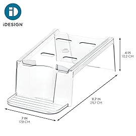 iDesign Laundry Detergent Holder, Liquid Detergent Stand for Laundry Room Organization, Clear