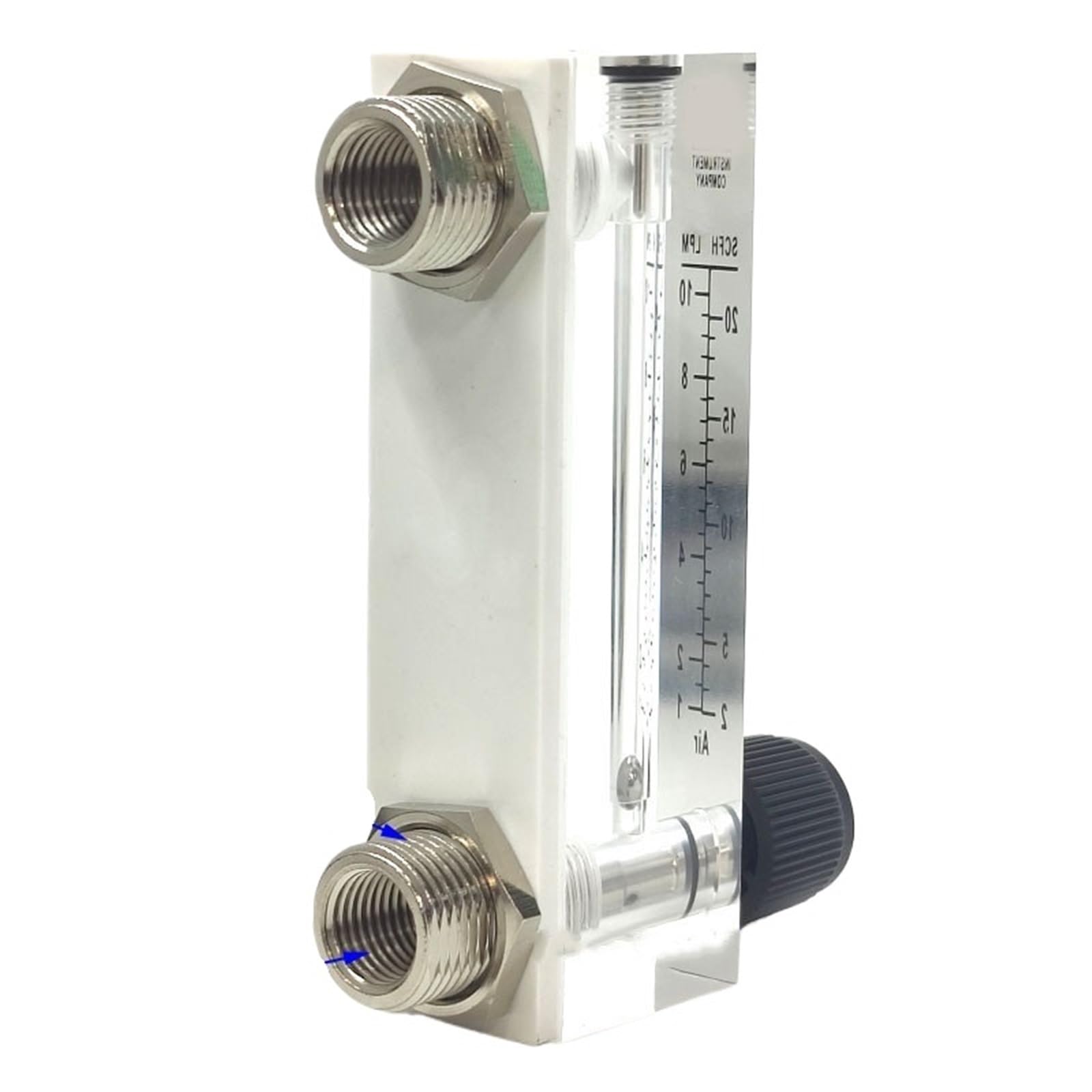 Medidor de caudal de líquido de panel LZT-6T Medidor de caudal de aire Rotámetro 2-20 4-40 6-60 10-100 LPH 10-70 GPH 16-160 25-250 100-500 100-1000 ml/min(2.5-25LPH)