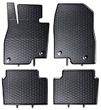 Ein tieferer Rand im oberen Bereich stört nicht beim Fahren, da die Teppiche nicht unter die Pedale rutschen. Die Antirutschbeschichtung auf der Unterseite der Teppiche verhindert deren Verrutschen während der Fahrt.