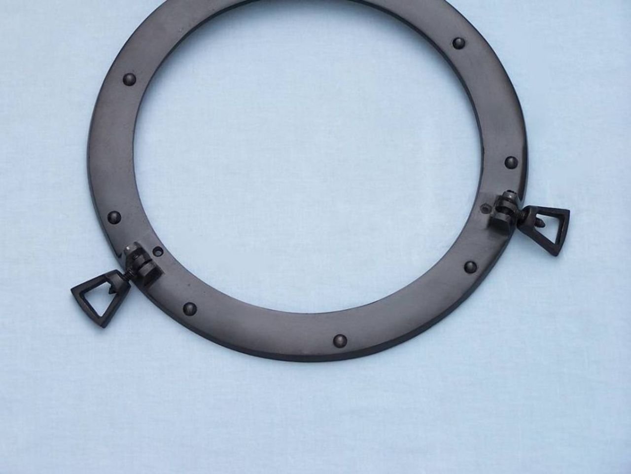 Handcrafted Nautical Decor Decorative Ship Porthole Orologio da Parete, Black, 30,5 cm