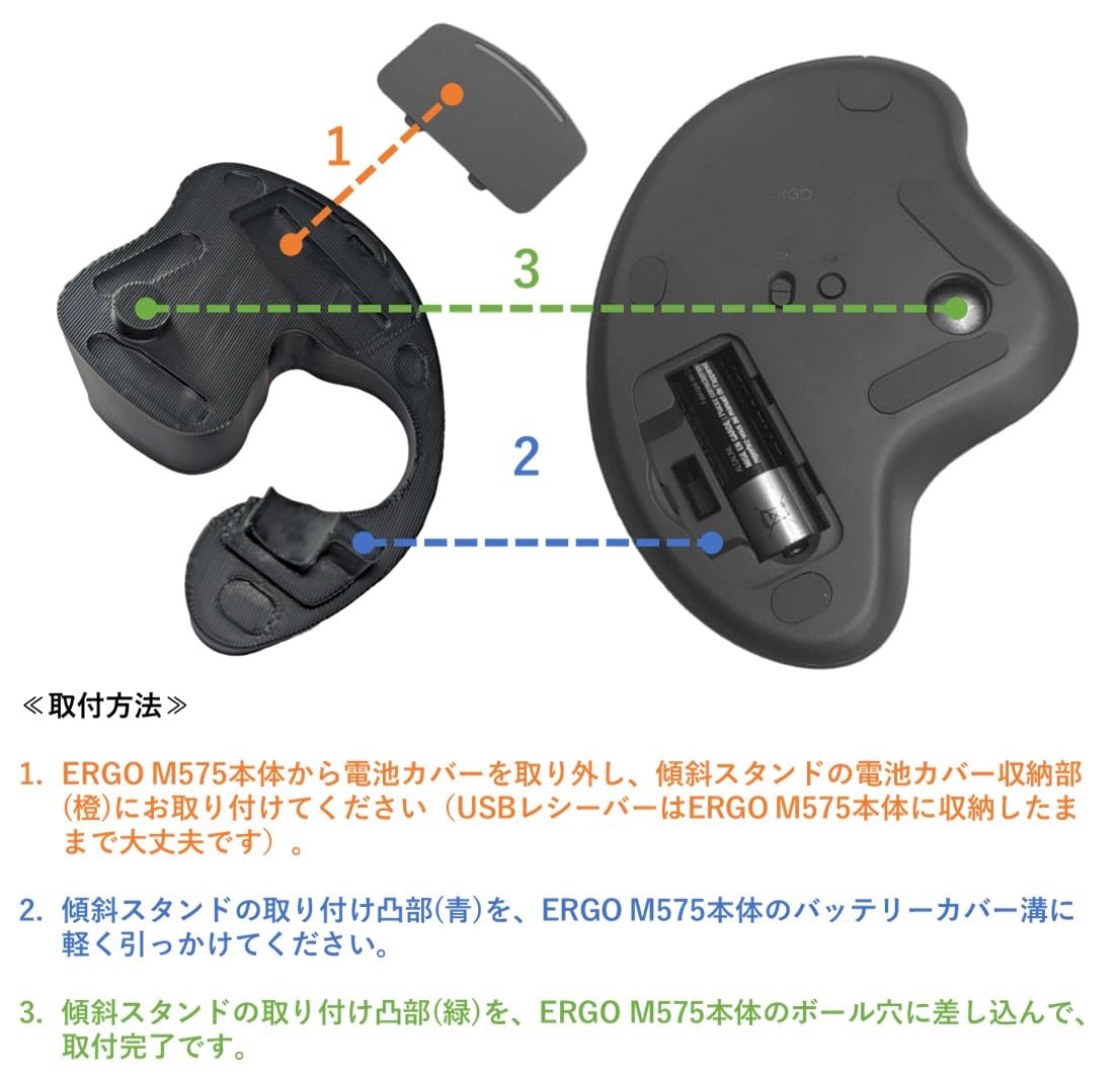 Amazon.co.jp：ロジクール対応 トラックボール マウス ERGO M575