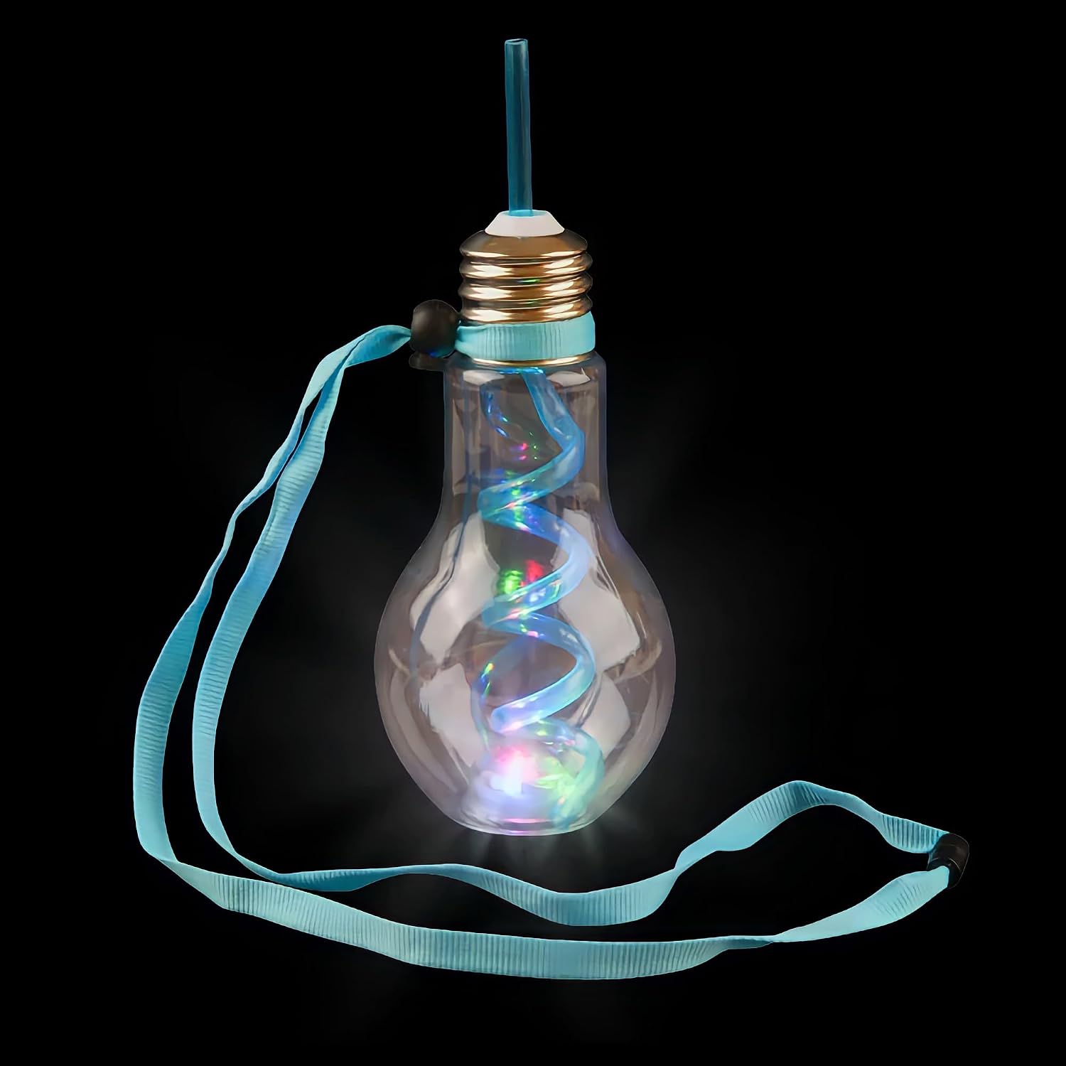 Rhode Island Novelty 16oz Flashing Light Bulb Cup with Lanyard