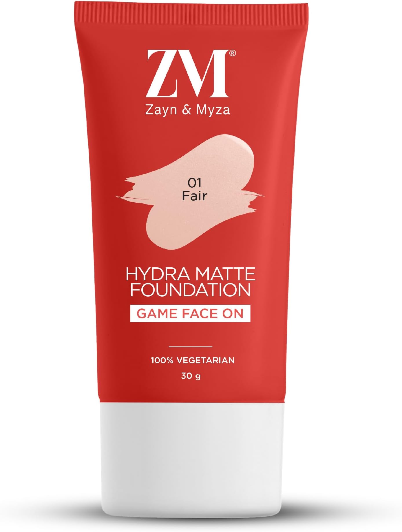 ZM Zayn & Myza Hydra Matte Foundation | Buildable Coverage | Foundation for Face Makeup | Non-clogging, All Skin Types, with Hyaluronic Acid & Niacinamide - (Fair, 30 gm)