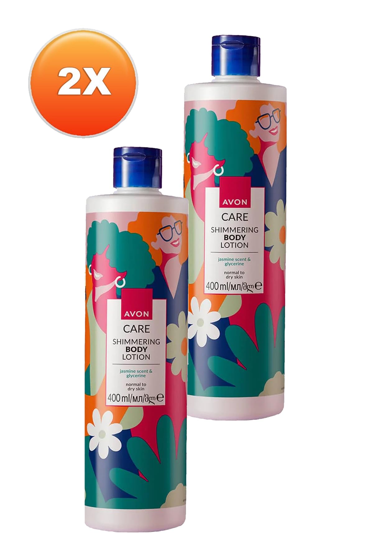 Avon Care Shimmering Gliserin İçeren Yasemin Kokulu Vücut Losyonu 400 Ml 2'li Set