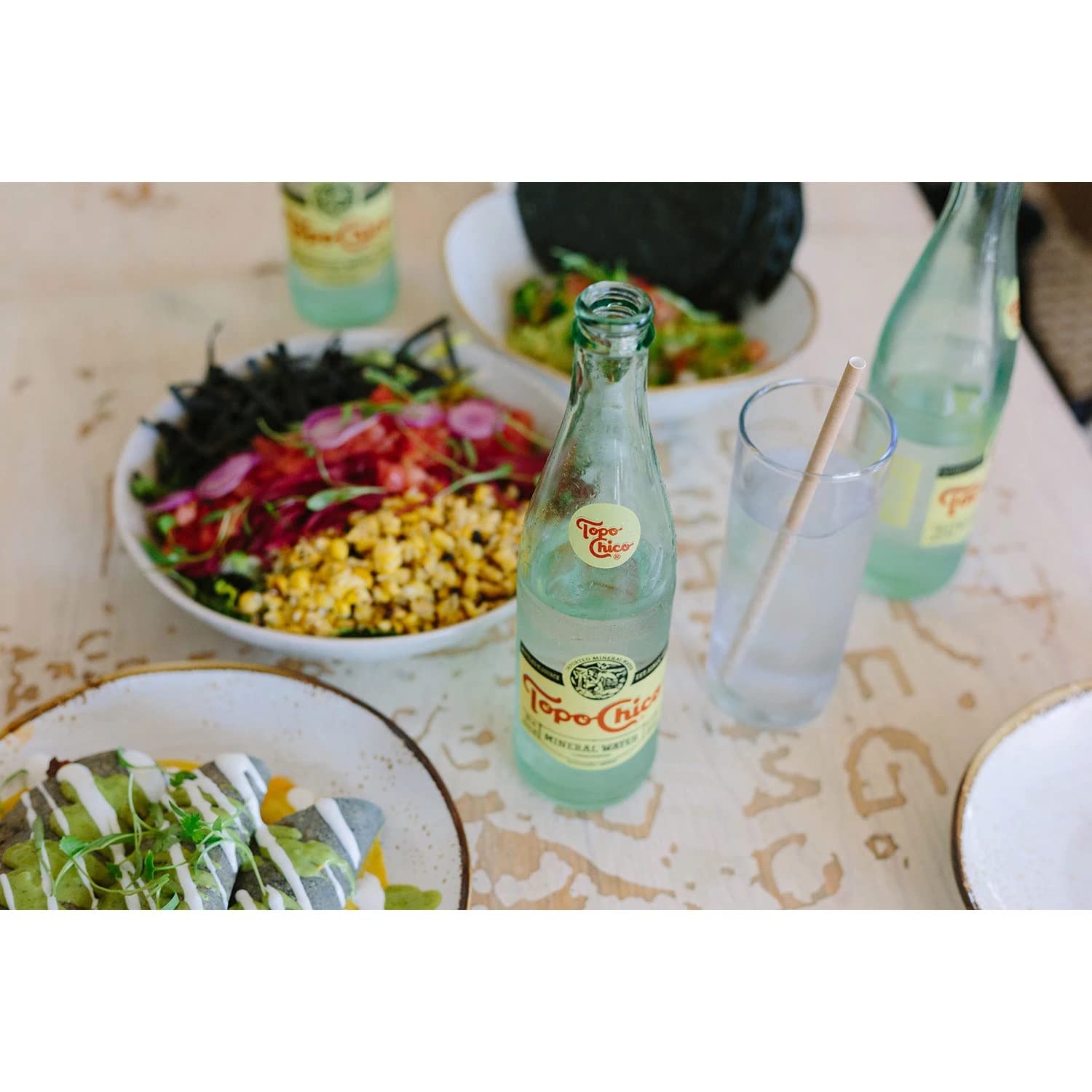 Topo Chico - Carbonated Mineral Water, Glass Bottles 16.9 fl. oz., 18 304.2 Fl Oz