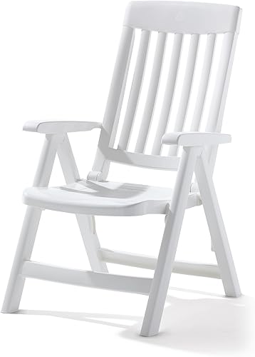 KETTLER Sieger Silla Plegable Resina Blanco