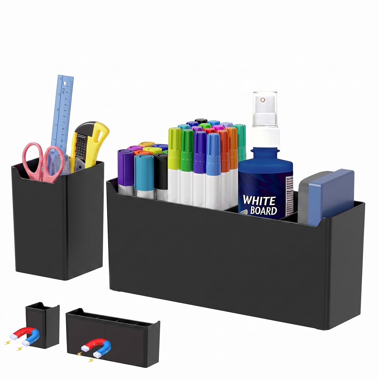 FRETONBA Magnetic Whiteboard Pen Holder, Pen holder Highly Ferromagnetic