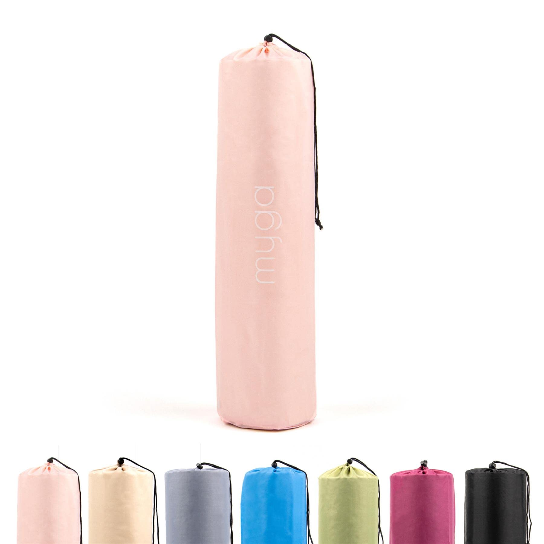 Myga Yoga Mat Bag - Compact Carry Bag for Yoga, Pilates, Fitness & Exercise Mat with Adjustable Strap for Women & Men - Lightweight Waterproof Travel Bag for Home Gym and Studio - Pink — image 1