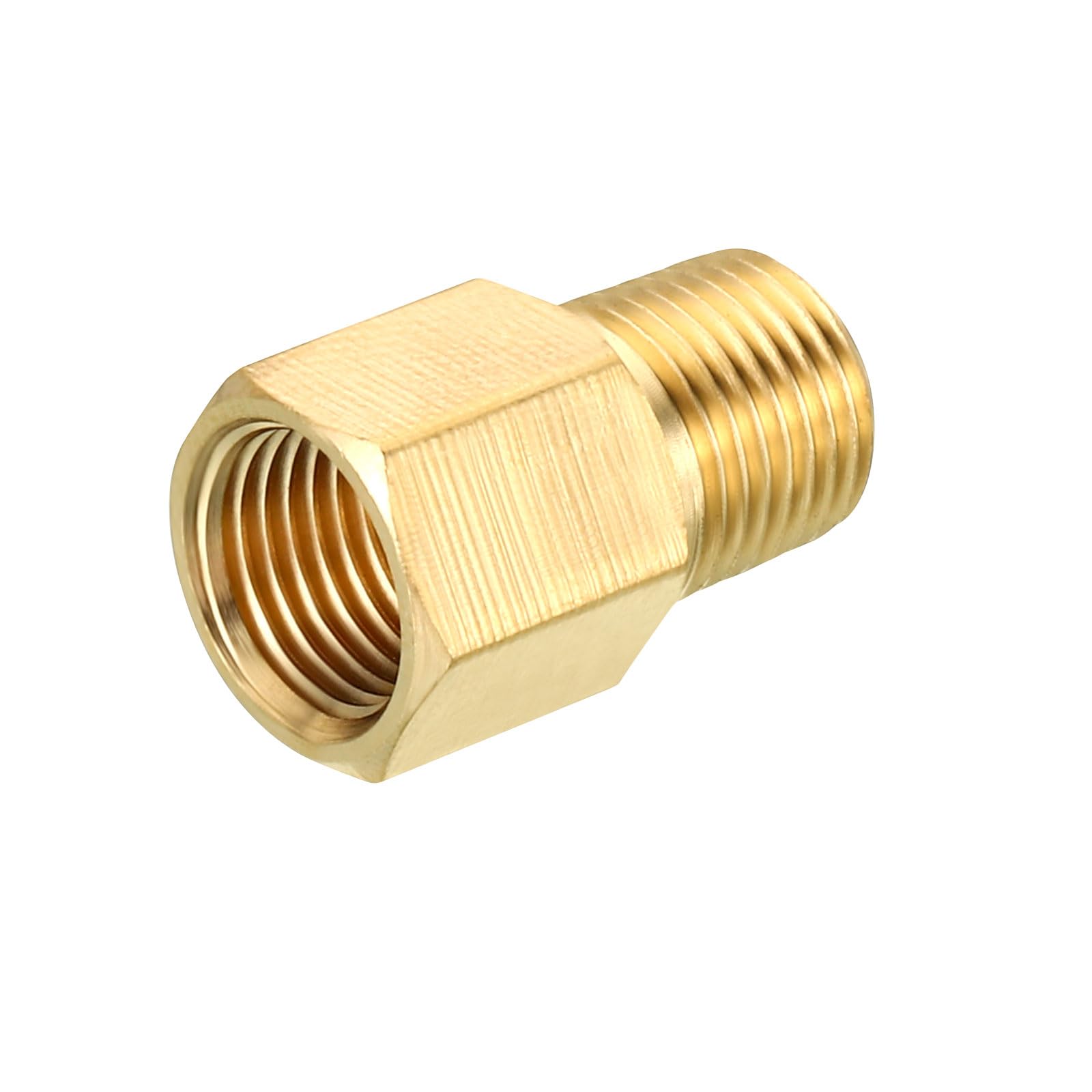 Pack De 2 Raccords Réducteurs En Laiton 1/4NPT Mâle X 1/4NPT Mâle - Pour Jauges Pression/eau/huile/air