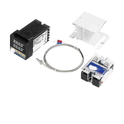 Rex-C100 Short Shell Pid Temperature Controller + K Type Thermocouple + 40a SSR Relay + Heat Sink