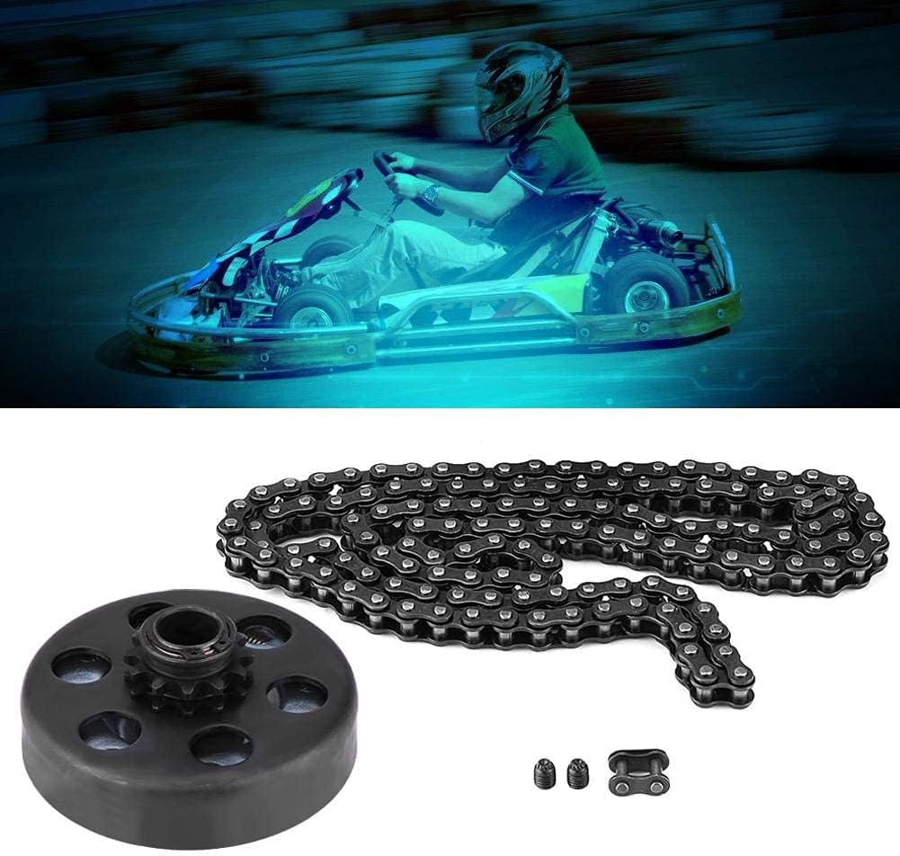 Centrifugal Clutch with Chain Screw Motorbike Clutch & Accessories Set, Centrifugal Clutch 3/4" Bore 12 Tooth #35 Chain Screw Set for Go Kart Mini Bike Engines Replace Parts