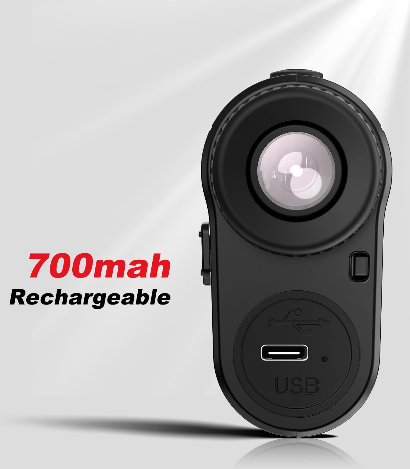 Télémètre de golf avec pente, télémètre de golf de 914 m, grossissement 6x, vibration de verrouillage du mât de drapeau, télémètre de golf rechargeable