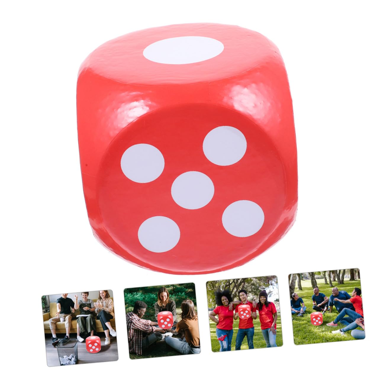 Dados Gigantes de Espuma para Juegos y Enseñanza, Accesorio Seguro y Creativo Bordes Redondeados, Adecuado para Actividades al Aire Libre y Aula