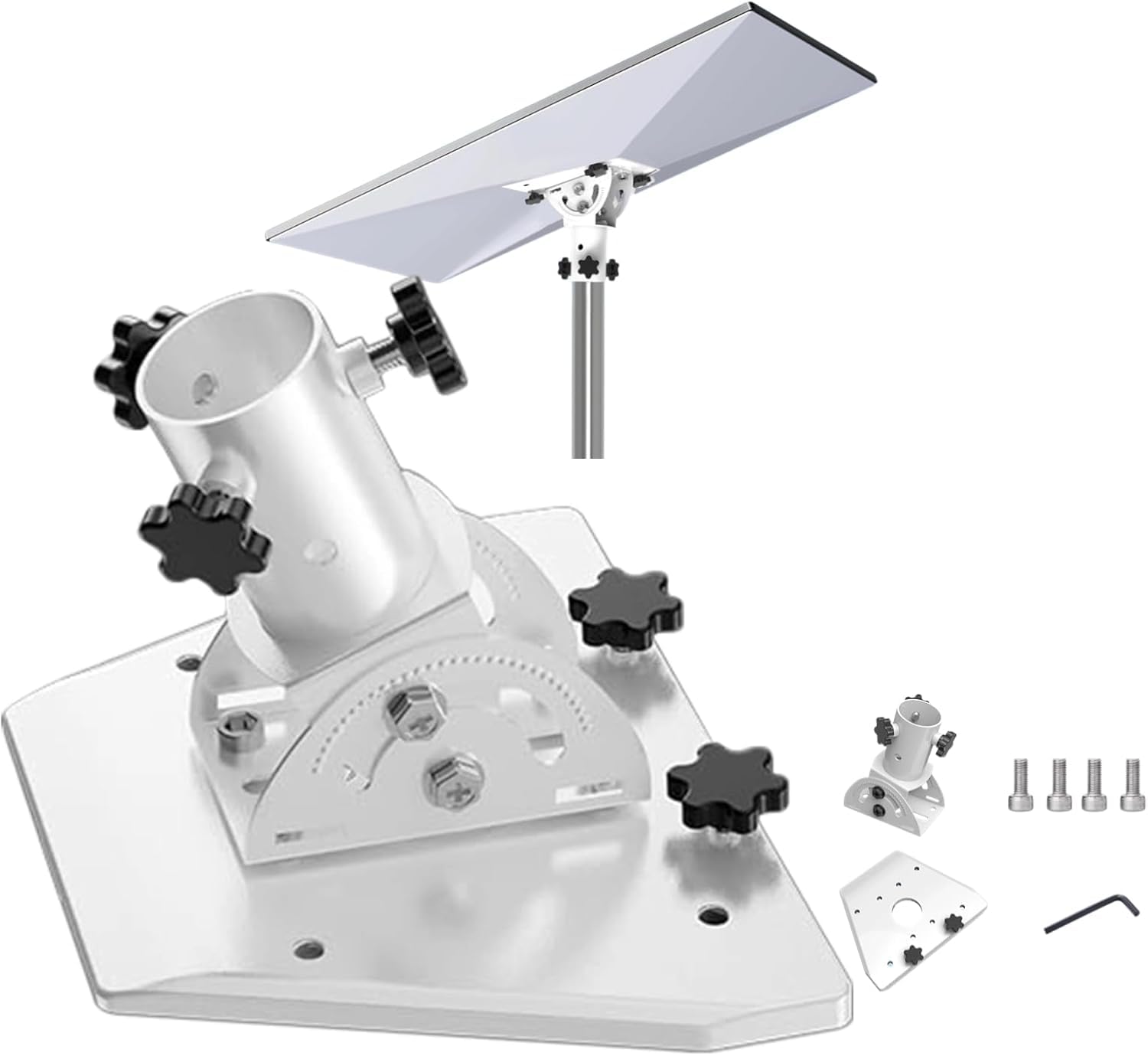 dattatore per tubo Starlink V3, regolabile a 360 gradi, kit di installazione Star link compatibile con la piastra standard Starlink V3 e con il ricevitore di terza generazione (V3) di Starlink