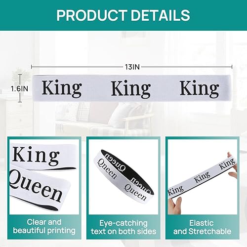 Miniatura 5 de FGY Bandas elásticas de lino para organizar sábanas (King X 4, Queen X 4)