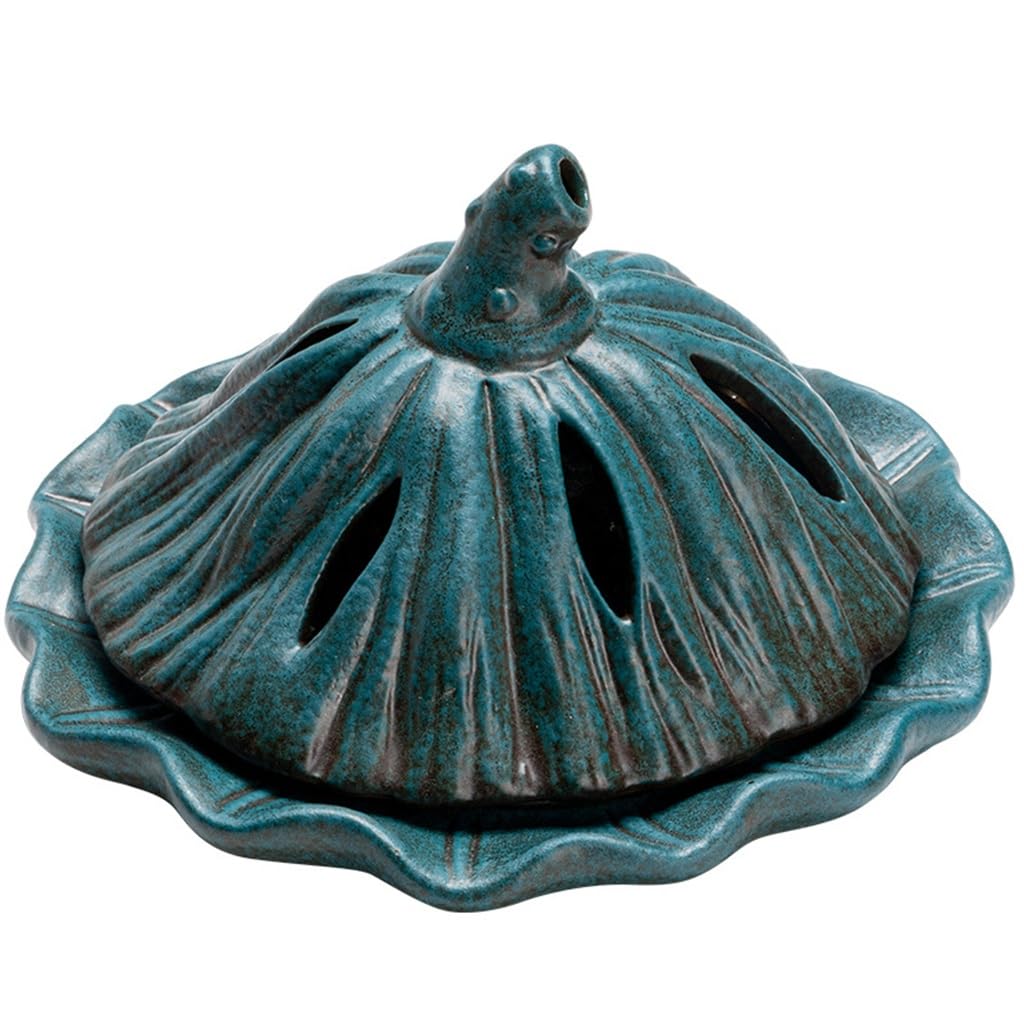 Plaque d'encens de graines en céramique et bois d'agar pour rituel précieux