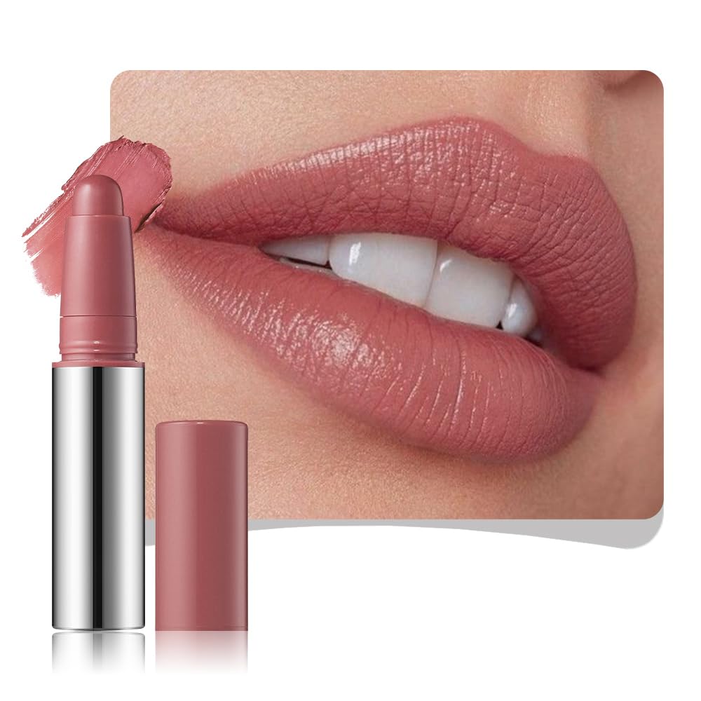 Indian Red Matte Lipstick Lip Liner Pencil Crayon - High Pigment Creamy Formula, Waterproof Long Lasting, Non-Sticklipstick, Ultra Thin Lightweight Velvet Matte Lip Feel for Women 01# 1 Count (Pack of 1) 01# Indian Red