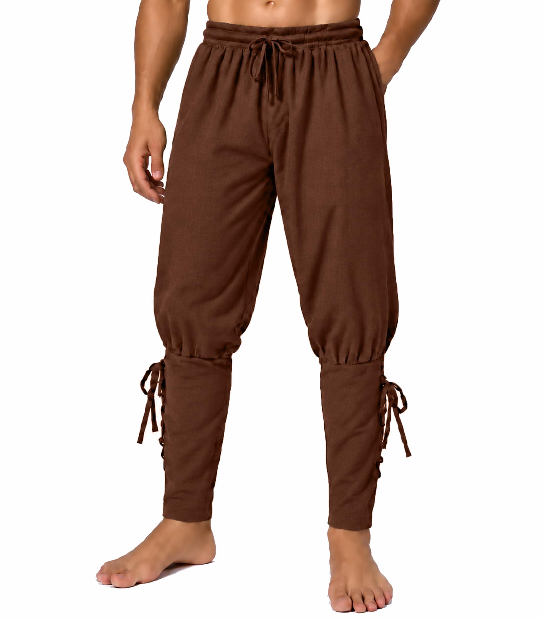 Men's Medieval Renaissance Pirate Pants Viking Ren Faire Costume