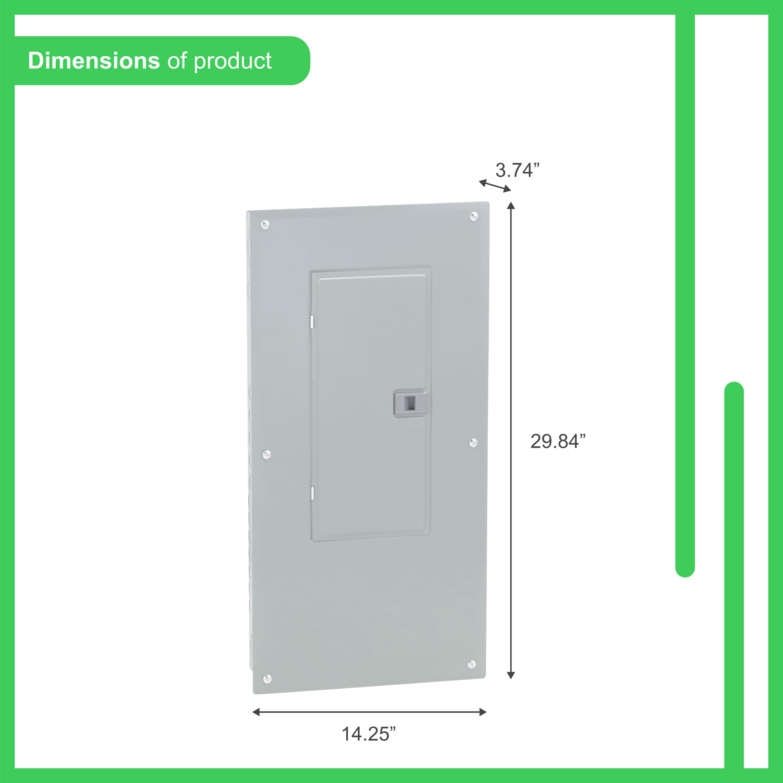 Square D - HOM2040M200PC Square D Convertible Mains (Breaker) Load Center, 120/240 Vac, 200 A, 1 Phases, 22000 Air Interrupt — Amazon image 3