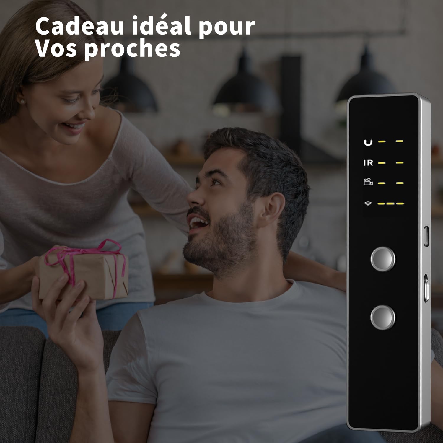 Détecteur Micro Espion, Détecteur De Caméra Espion, Détecteur Anti-Espion Bug, Scanner De Traceur GPS Anti-Espion, DéTecteur D'éCoute GSM GPS Tracker Scanner pour Les HôTels