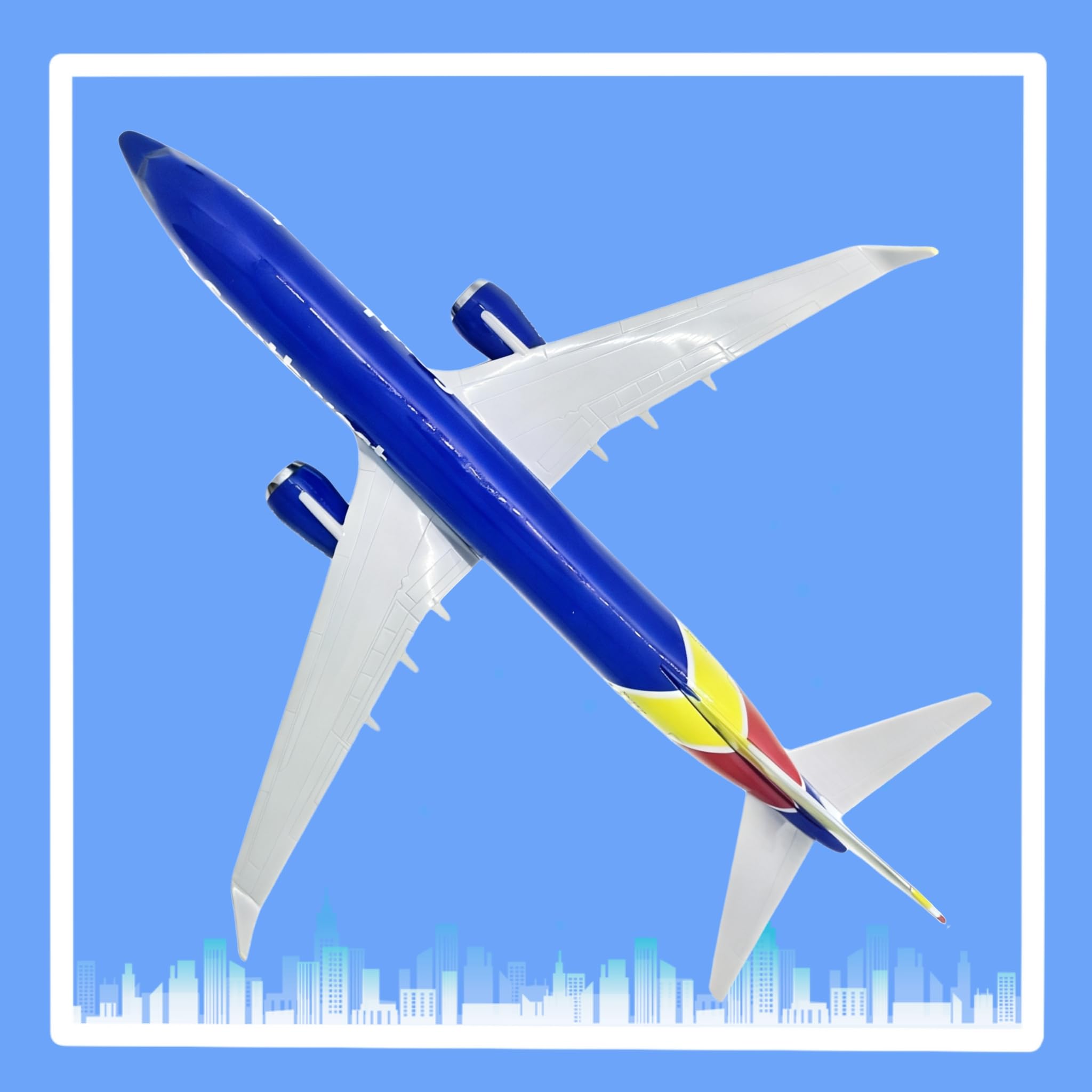 Modellino in scala 1/200, aeroplano in pressofusione Southwest B737, per decorazione ufficio/casa (modello aereo in resina da 30,5 cm