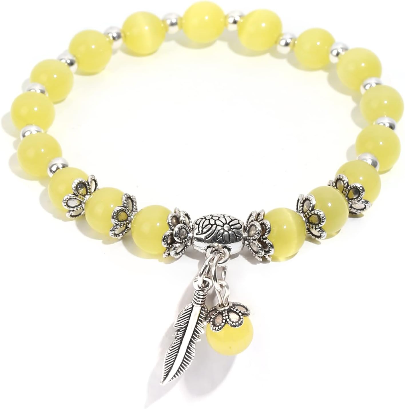 Natural Stretch Gemstone Bracelet Healing Stone Beaded Bracelets for Women Men Gifts (Unisex) - Image 3