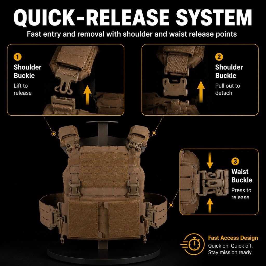Kamizelka Taktyczna ARC V2 Lekki Nośnik Płyty Z Mechanizmem Szybkiego Uwalniania Modułowy Molle Outdoor Armor Carrier Do Szkolenia Służbowego